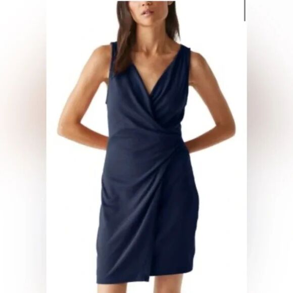 Michael Stars Abby Sleeveless Faux Wrap Dress‎ | Size L - Picture 1 of 7